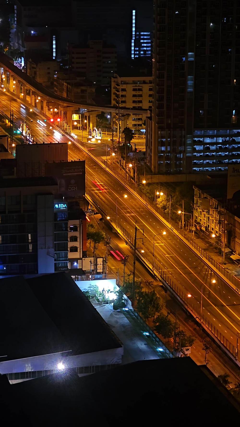 Night aerial drone sample